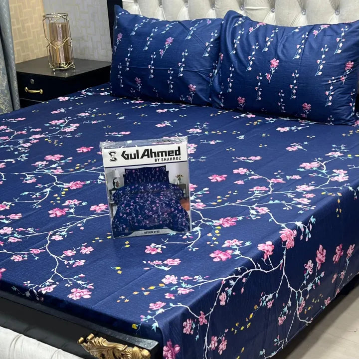 3 PCS King Size Bedsheet Set
