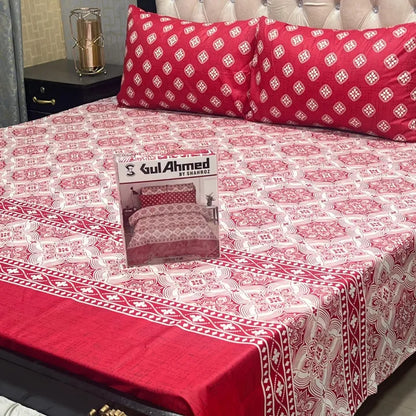 3 PCS King Size Bedsheet Set
