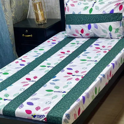 Embroidered Bedsheet King Size Patch Work/ 3pcs King Size