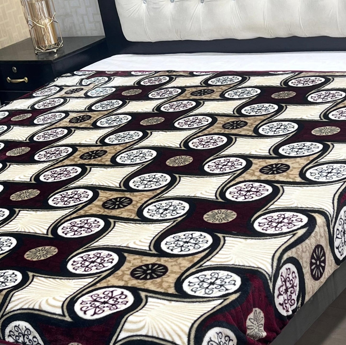 Multicolor Floral Digital Print King Size Bedsheet – Premium Cotton Bedding