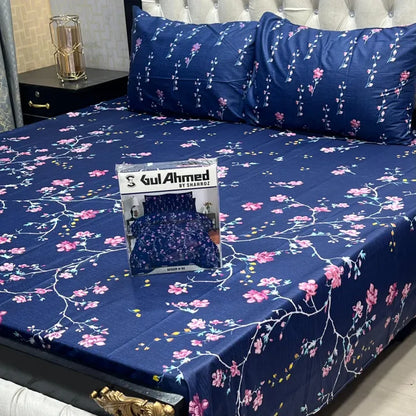 3 PCS King Size Bedsheet Set
