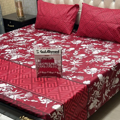 3 PCS King Size Bedsheet Set