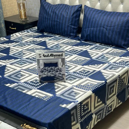 3 PCS King Size Bedsheet Set